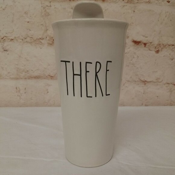 Rae Dunn Other - Rae Dunn Artisan Collection Magenta THERE Tall Coffee Cup Lid Tumbler